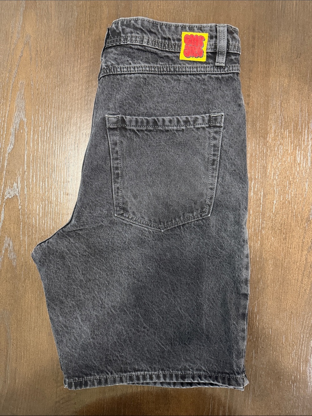 Empyre Washed Black Denim Shorts